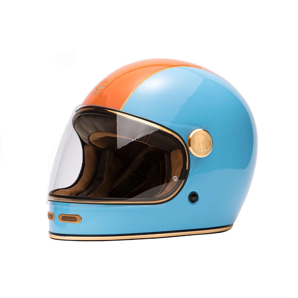 Casque intégral Full moon 2 Bleu/orange